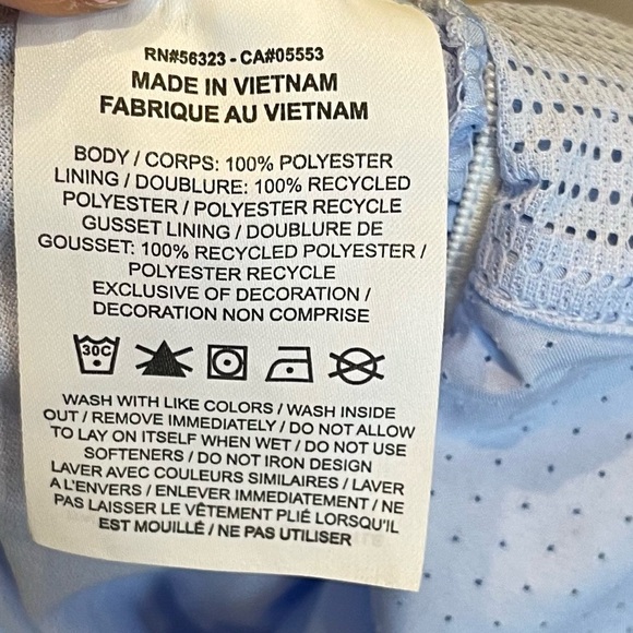 BB: Nike Dri Fit Running Shorts Light Periwinkle Sz XS - Picture 7 of 9